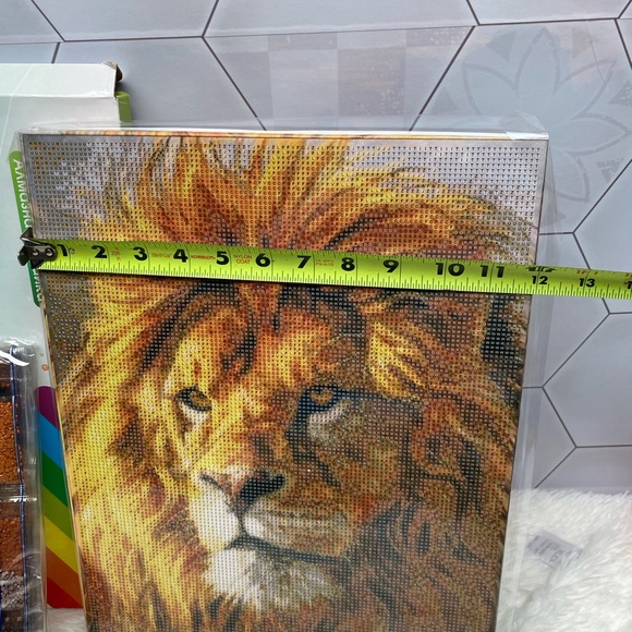 Lion Diamond Painting, 5D Diamond Painting Kits for Adults and Kids,Full… - Picture 10 of 11